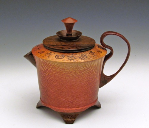 "Tea on the Lanai"
Macadamia, Pheasant Wood
6 x 5 x 4
$450